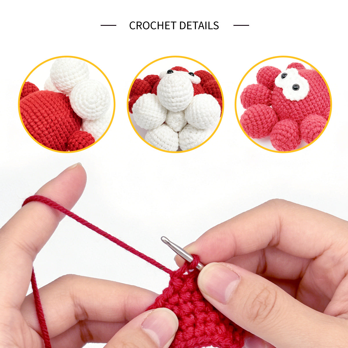 Funny Crochet Octopus Monster - Quirky Amigurumi Whimsical Desk Decor Gift