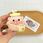 Spring Outing Pig Knitting DIY Material Kit, Handmade Yarn Crochet, Cute Little Pig Pendant Keychain, Girlfriend Gift