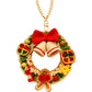 DIY Christmas wreath kit, handmade crochet Christmas gift decoration, door hanging