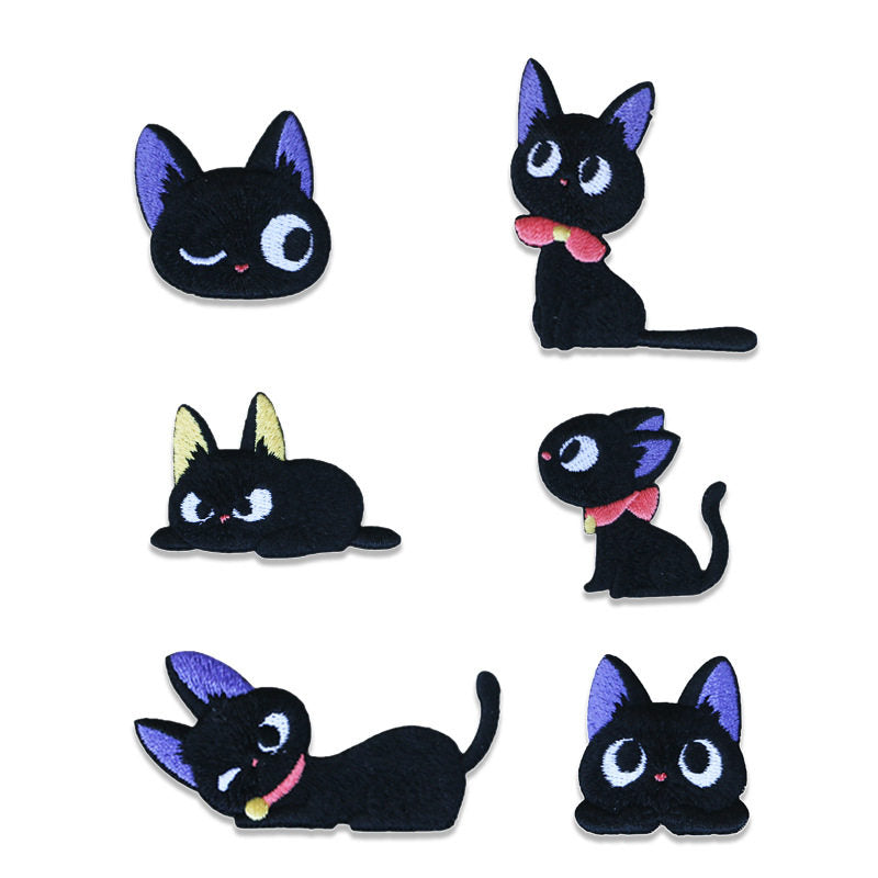 Black Cat Embroidery Patch