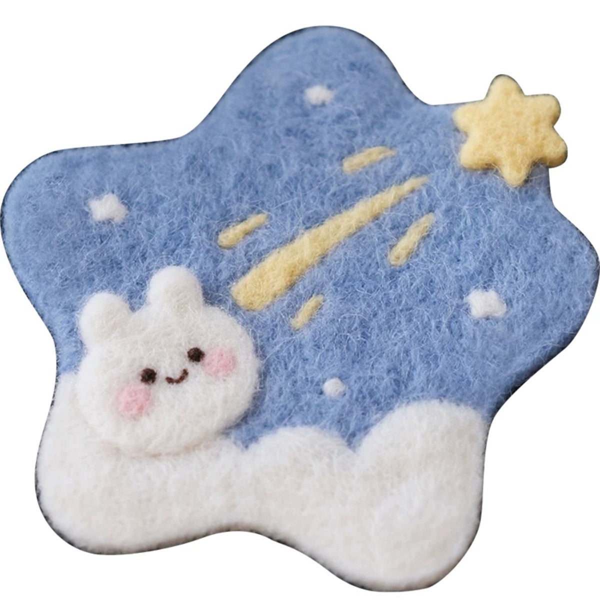 Cute Star DIY Felt Coaster Kit