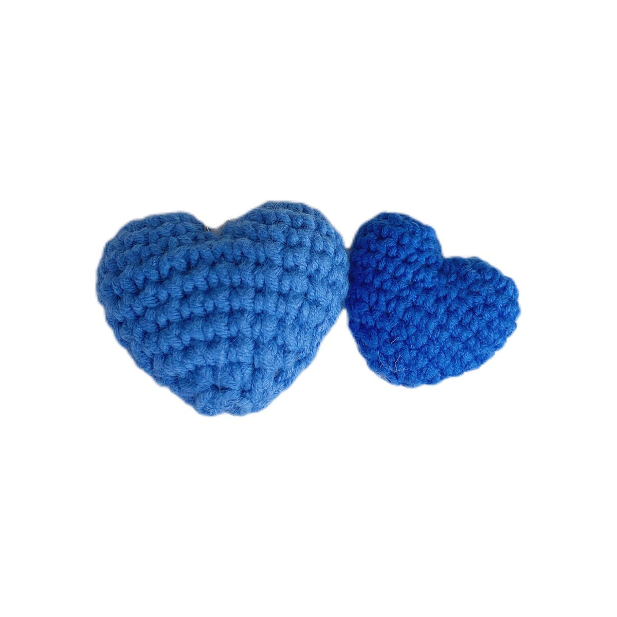 Love pendant brooch novice wool knitting DIY material package handmade bag pendant Klein blue