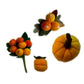Yellow Berry Gradient-Dyed Solid Wool Felt Balls in Multiple Sizes