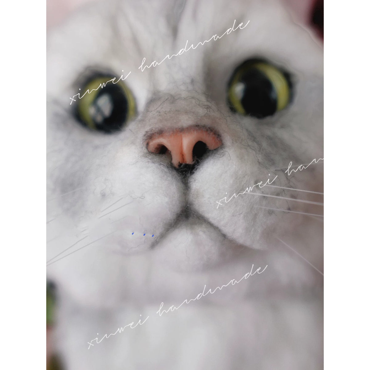 Custom Cat Nose for Pet Felting Dolls