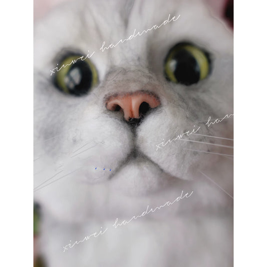 Custom Cat Nose for Pet Felting Dolls