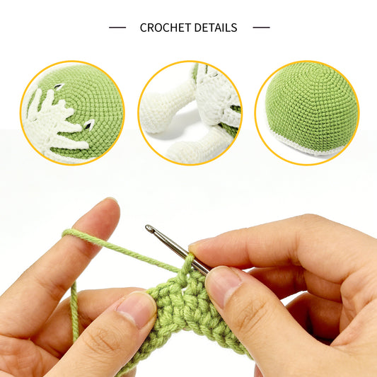 Funny Crochet Root Vegetable Plush - Quirky Amigurumi Plant Monster