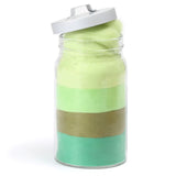 Green Wool Roving for Felting, Medium-Short Fiber