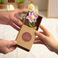 Crochet DIY kit Mini potted plant bouquet, handmade yarn flowers, homemade tulips, car ornaments