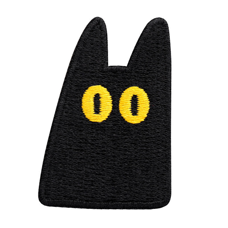 Black Cat Embroidery Patch