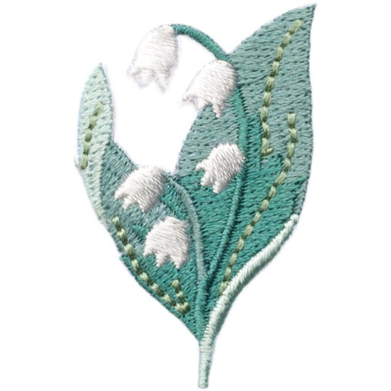 Fragrant Botanical Flower Embroidery Patch