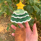 DIY Christmas Tree Earphone Cover Material Kit,Yarn, Hand-knitted, Crocheted, Bluetooth Earphone Protector