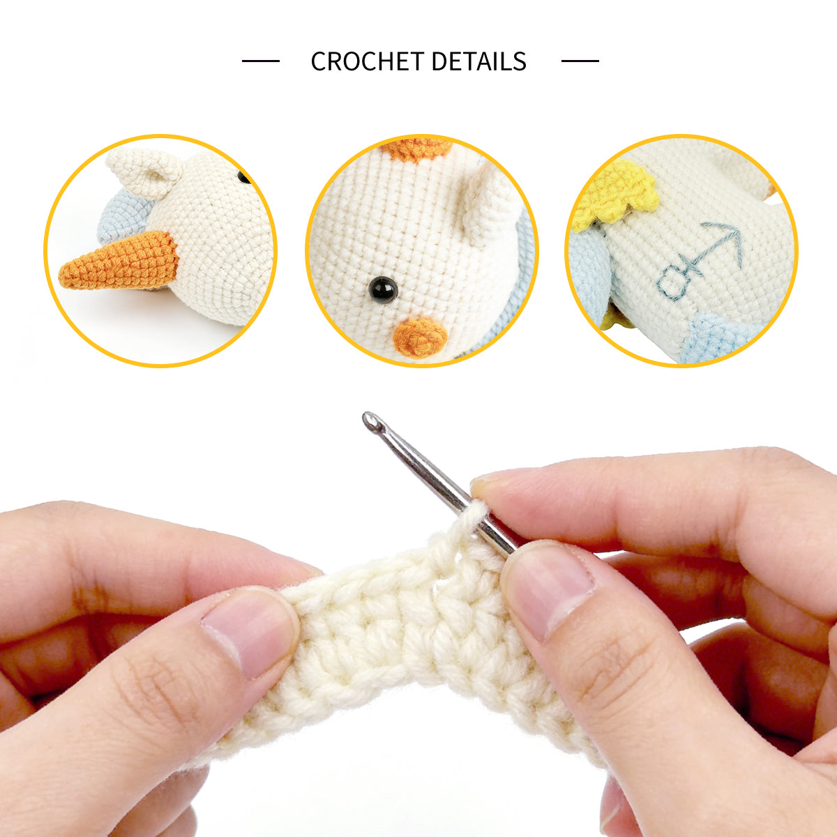 Handmade Crochet Unicorn Plush - Cute Amigurumi Magical Nursery Decor