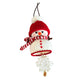 Snowman Wind Chime Handmade Crocheted Pendant Cute Knitted Christmas Gift