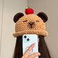 DIY Pig Hat Handmade Knitting DIY Material Kit Yarn Crochet Hook Cute Doll Crochet