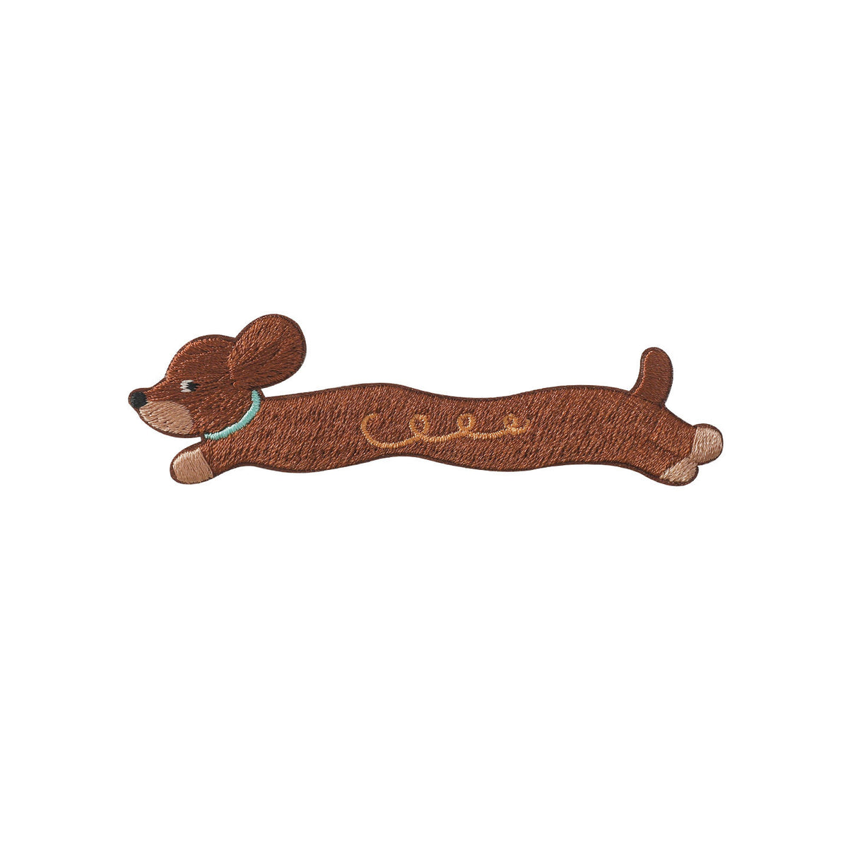 Long Dachshund Embroidery Patch