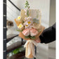 Handmade crochet diy jasmine rose yarn bouquet hand-made flower material package homemade gift