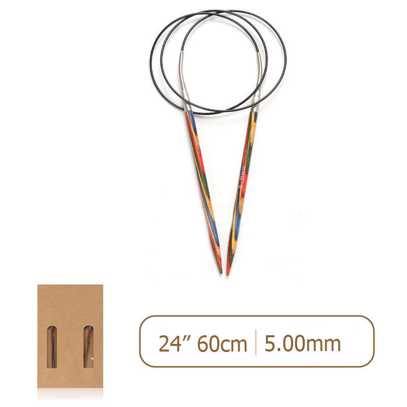 Laminated Wood Circular Knitting Needles
