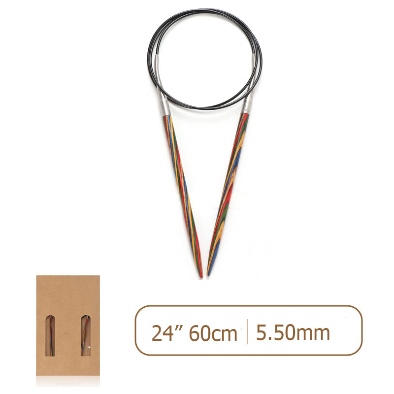 Laminated Wood Circular Knitting Needles