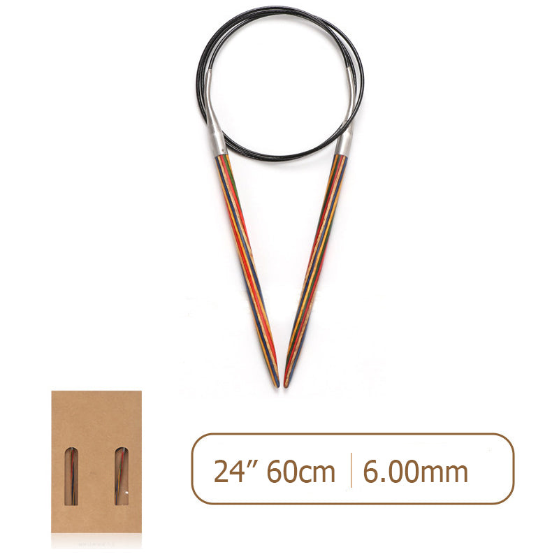 Laminated Wood Circular Knitting Needles