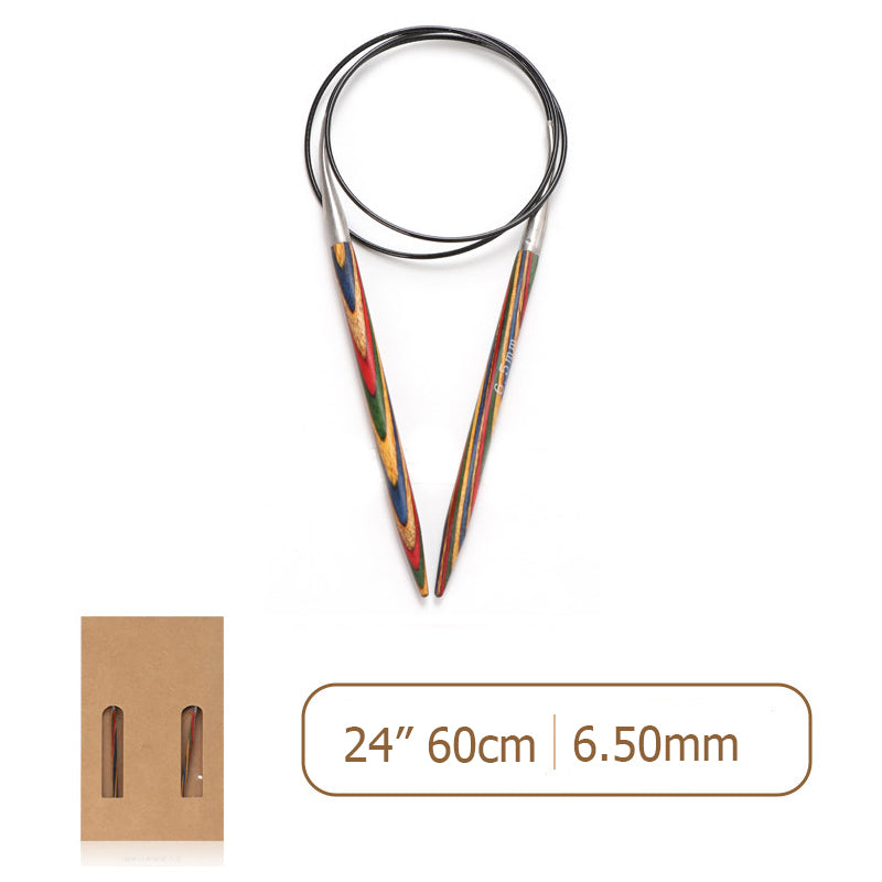 Laminated Wood Circular Knitting Needles