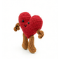 Cute Crochet Red Heart Plush - Handmade Amigurumi Valentine's Gift