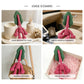 Funny Crochet Pink Radish Plush - Kawaii Amigurumi Vegetable Monster