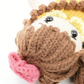 Handmade Crochet Doll - Premium Amigurumi Girl Toy with Brown Curly Hair