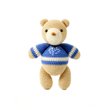 Handmade Crochet Teddy Bear - Cute Amigurumi Animal in Winter Sweater