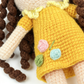 Handmade Crochet Doll - Premium Amigurumi Girl Toy with Brown Curly Hair