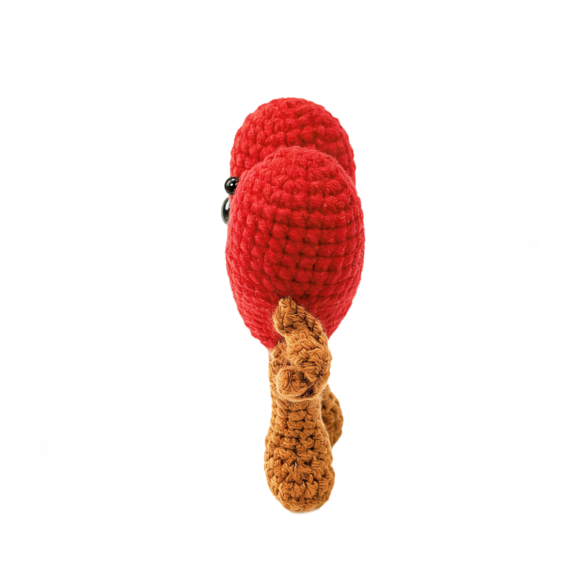 Cute Crochet Red Heart Plush - Handmade Amigurumi Valentine's Gift