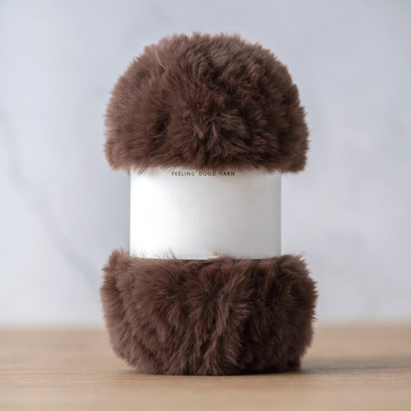 Faux Mink Fur Yarn Chunky Weight