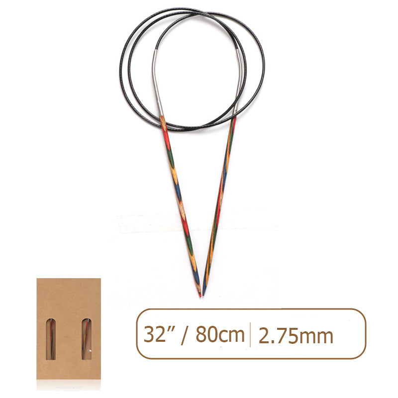 Laminated Wood Circular Knitting Needles