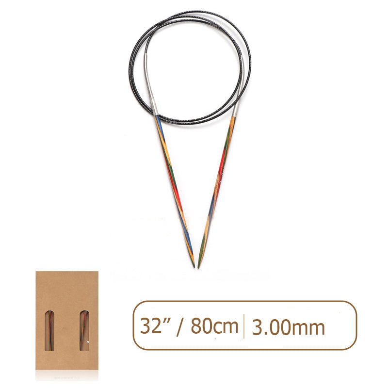 Laminated Wood Circular Knitting Needles
