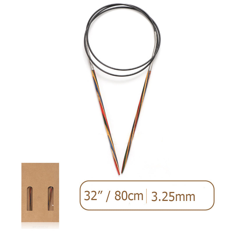 Laminated Wood Circular Knitting Needles