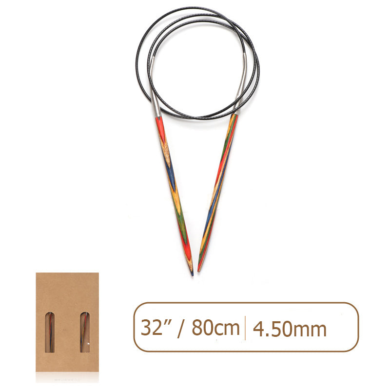 Laminated Wood Circular Knitting Needles