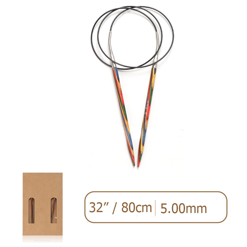 Laminated Wood Circular Knitting Needles