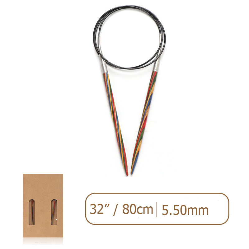 Laminated Wood Circular Knitting Needles