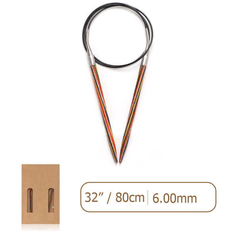 Laminated Wood Circular Knitting Needles