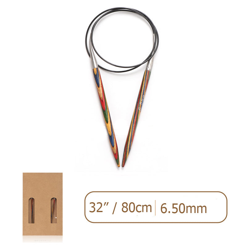 Laminated Wood Circular Knitting Needles