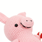 Handmade Crochet Pig Plush - Cute Amigurumi Stuffed Animal in Swimwear