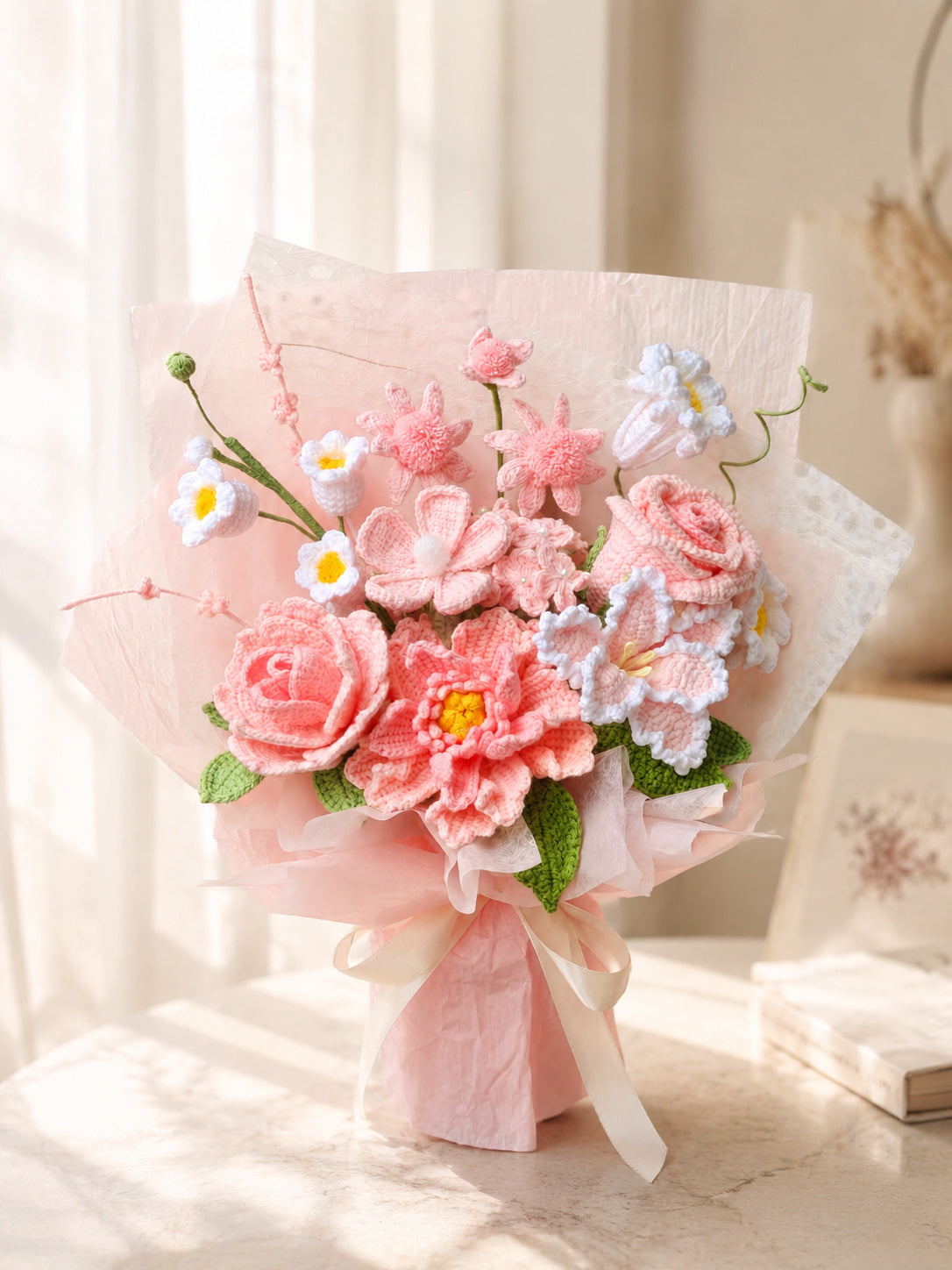 Pink Daisy Style Flowers