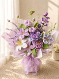 Lavender Peony Style Crochet Flower