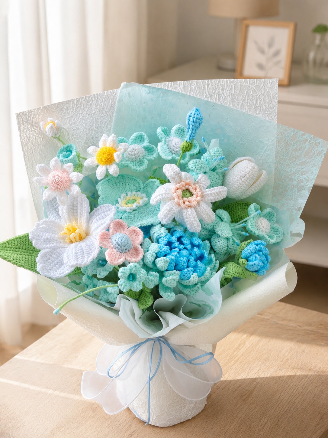 Crochet Daisies Bouquet