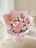 Crochet Spray Roses Tulips Bouquet