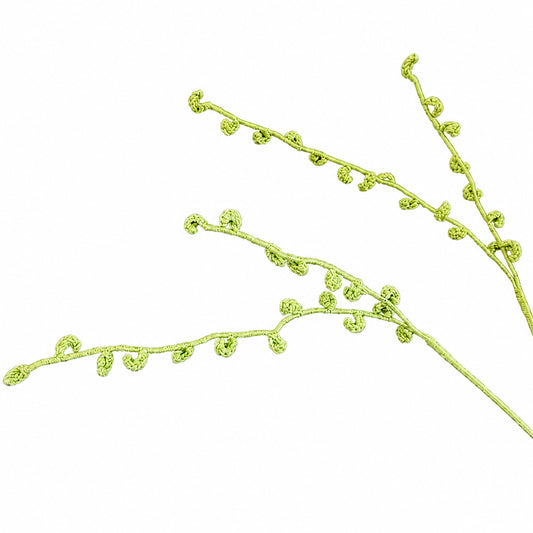 Handmade Crochet Snow Willow Stems