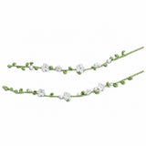 Handmade Crochet Flowering Snow Willow Stems