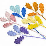 Handmade Crochet Large Chrysanthemum Leaf Stems