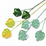 Handmade Crochet Mini Monstera Leaf Stems