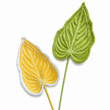 Handmade Crochet Large Caladium Leaf Stems