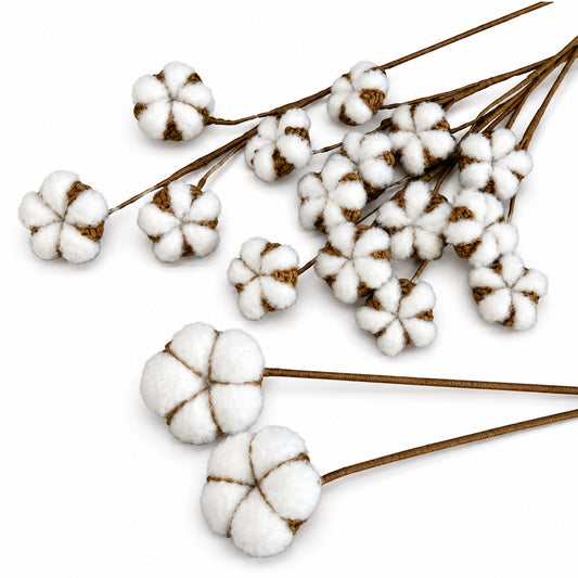 Handmade Crochet Cotton Stems